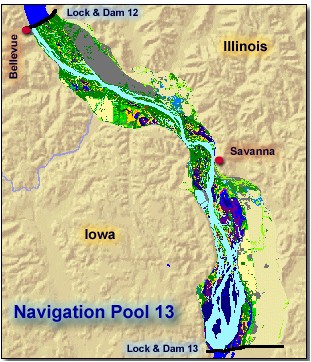 Fishing in Illinois: Mississippi Pool Maps